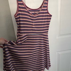 Striped skater dress